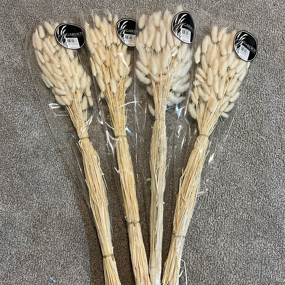 Bunny tails, natural, in original package.